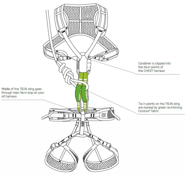 Ocun WeBee Chest Lite + Tie-In Sling, image 2 of 2