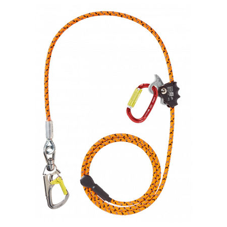 Stiléo Lanyard with Adjuster, 1 Axxis TL and 1 Snapo Twist - Wire core lanyards - Courant Arborist